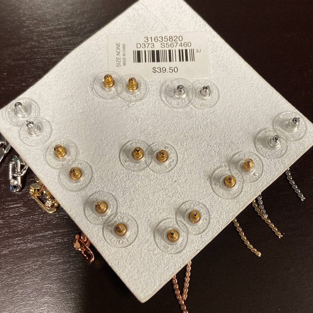 LOFT Mixed Metal Earrings Set - Picture 2 of 3